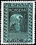 Spain 1931 Montserrat 15 CTS Green Edifil 640